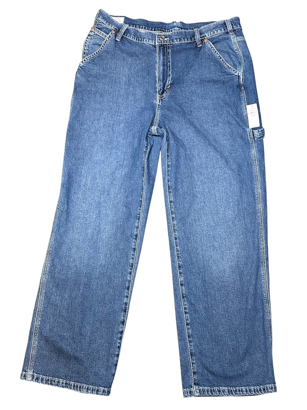 New GAP Womens 90s Carpenter Jeans Sz 31 / 12 Short high Rise Straight Leg $79